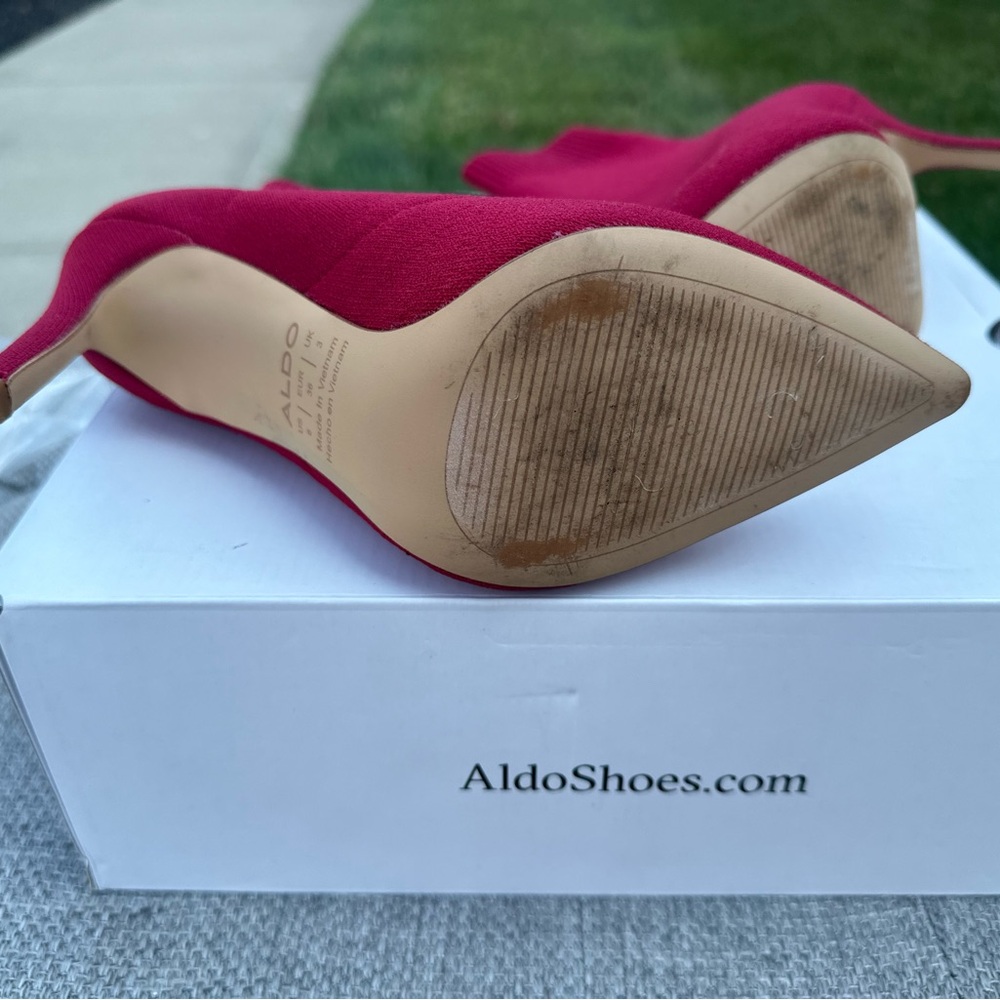 ALDO | Raspberry Sock Bootie - Picture 2 of 7